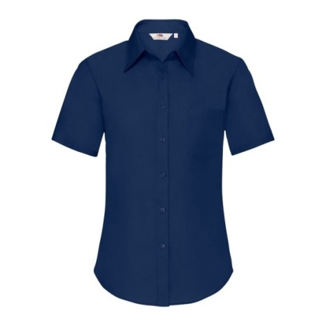 Ladies Poplin Shirt Short Sleeve