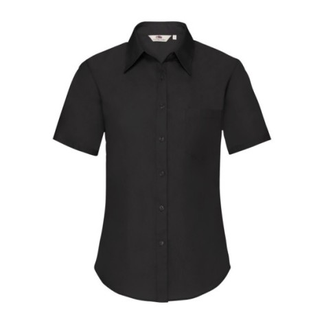 Ladies Poplin Shirt Short Sleeve