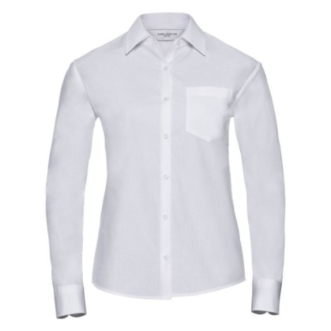 Ladies' Long Sleeve Pure Cotton Poplin Shirt