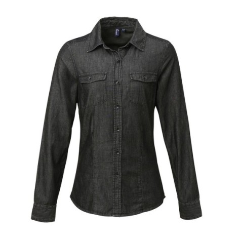 Ladies'â Jeans Stitch Denim Shirt