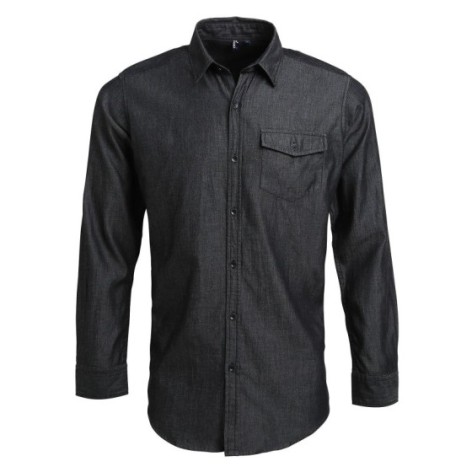 Men'âs Jeans Stitch Denim Shirt