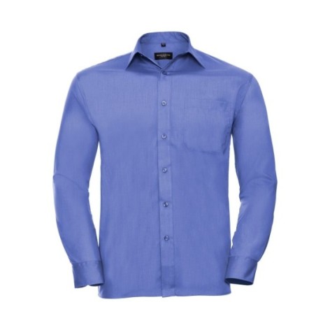 Men's Long Sleeve PolyCotton Poplin Shirt