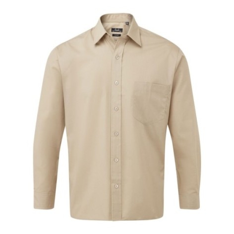 Men's Long Sleeve Poplin Shirt