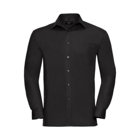 Men's Long Sleeve Pure Cotton Poplin Shirt