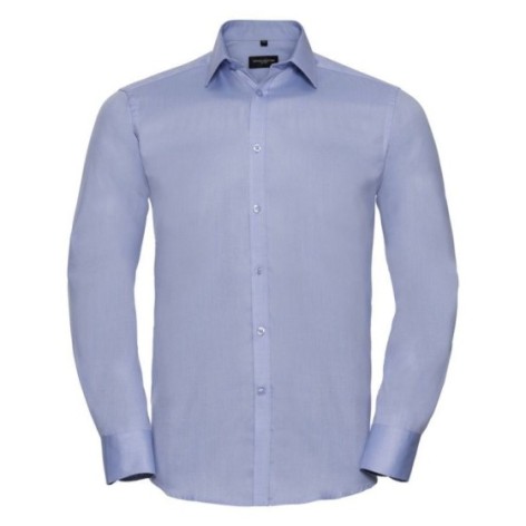 Men's Long Sleeve Tailored Herringbone Shirt