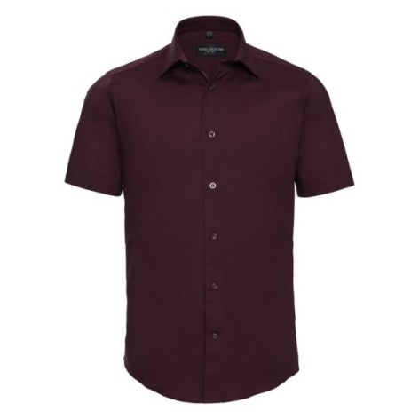 Men's Short Sleeve Easy Care Fitted Shirt