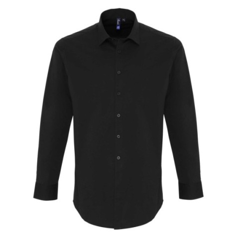 Men's Stretch Fit Cotton Poplin Long Sleeve Shirt