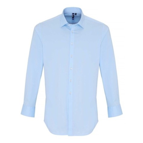 Men's Stretch Fit Cotton Poplin Long Sleeve Shirt