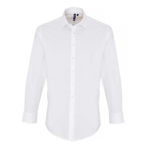 Men's Stretch Fit Cotton Poplin Long Sleeve Shirt