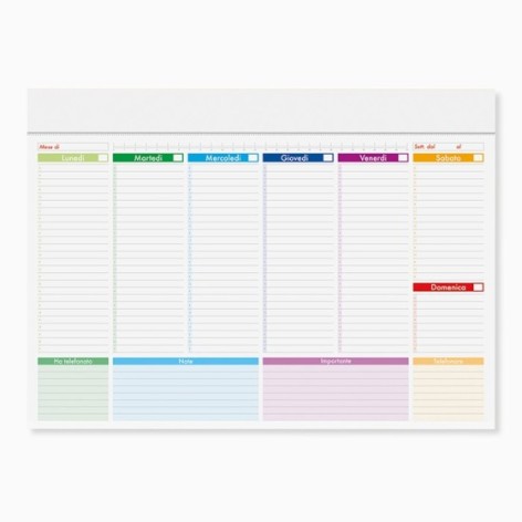 MINI PLANNING MULTICOLOR