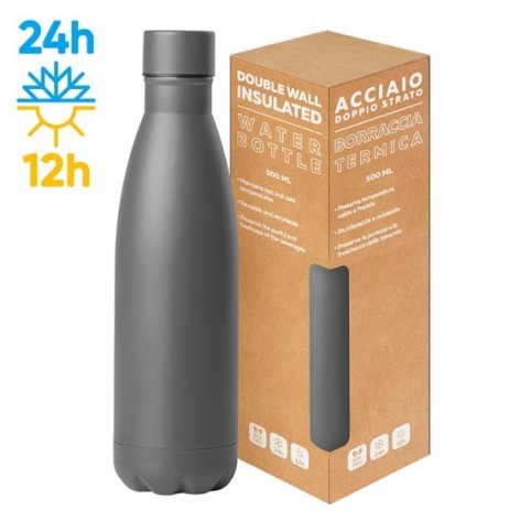 STEEL MAT BOTTLE 500 FLAT