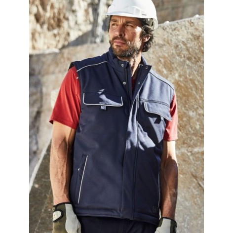 Workwear Softshell Padded Vest - Solid