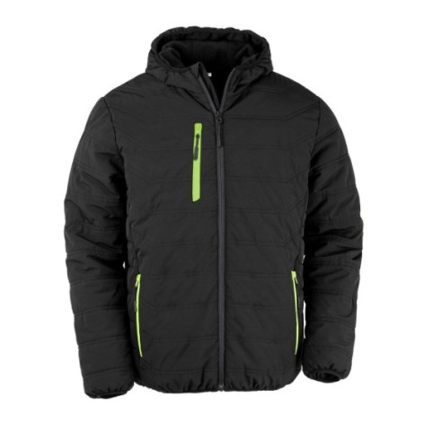 Black Compass  Padded Winter Jacket