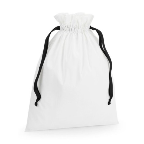 Cotton Gift Bag With Ribbon Drawstring