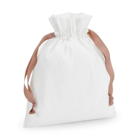 Cotton Gift Bag With Ribbon Drawstring