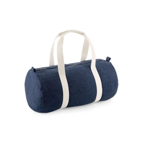 Denim Barrel Bag