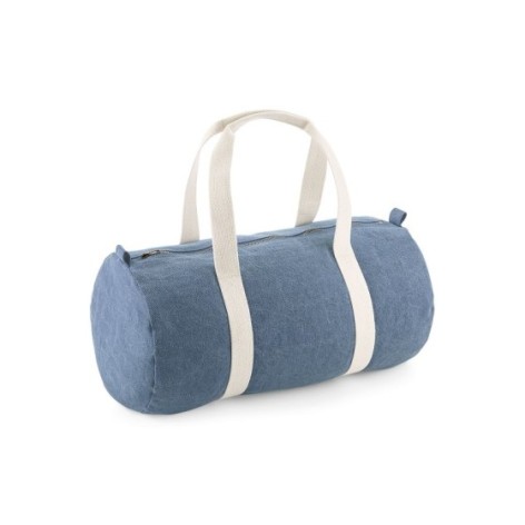 Denim Barrel Bag