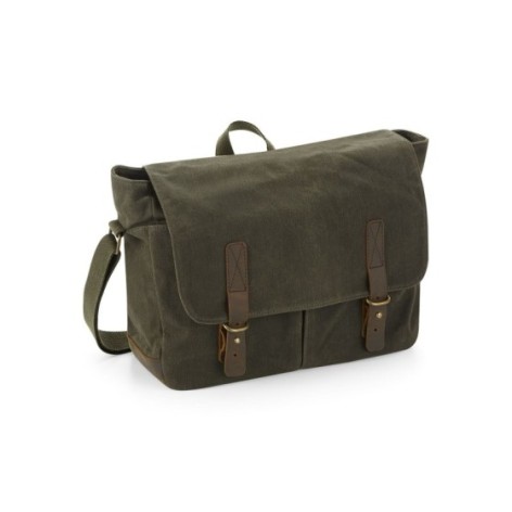 Heritage Waxed Canvas Messenger