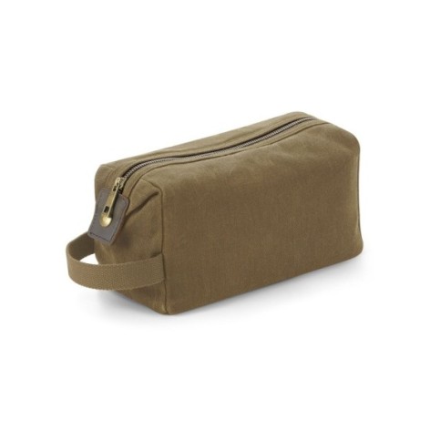 Heritage Waxed Canvas Wash Bag