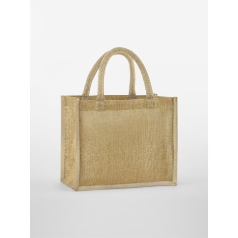 Natural Starched Jute Midi Tote