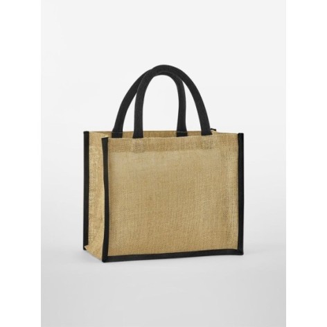 Natural Starched Jute Midi Tote