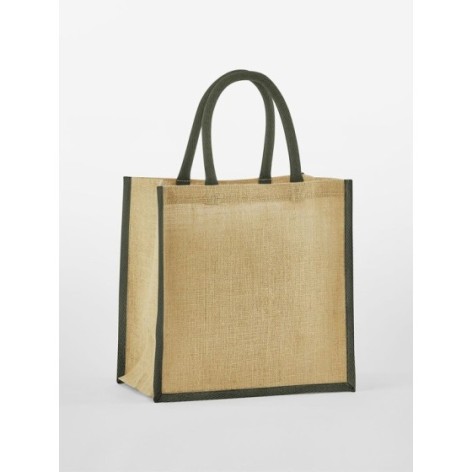 Natural Starched Jute Mini Gift Bag