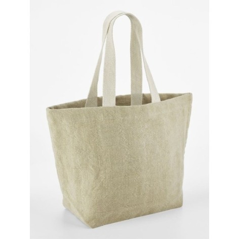 Soft Washed Jute Beach Bag