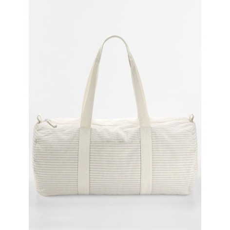 Striped Organic Cotton Barrel Bag