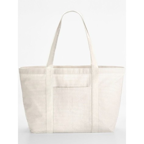 Striped Organic Cotton Shopper