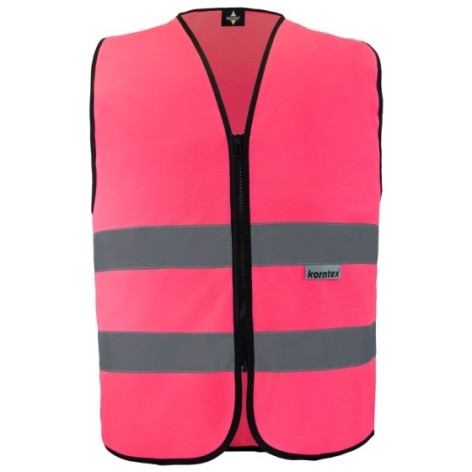 Korntex Safety Vest with Zipper   Cologne