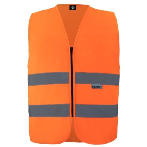 Korntex Safety Vest with Zipper   Cologne