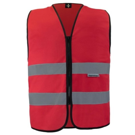 Korntex Safety Vest with Zipper   Cologne