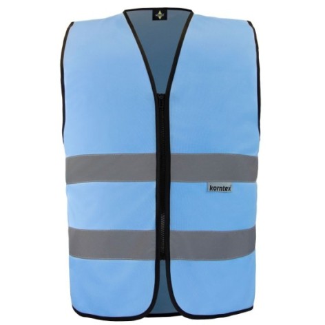 Korntex Safety Vest with Zipper   Cologne