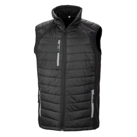 Black Compass Padded Softshell Gilet