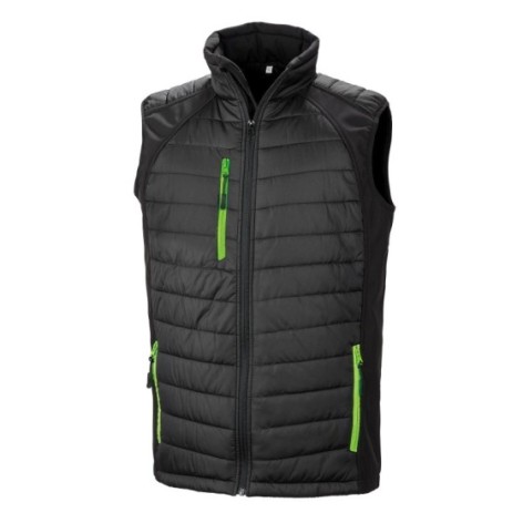 Black Compass Padded Softshell Gilet