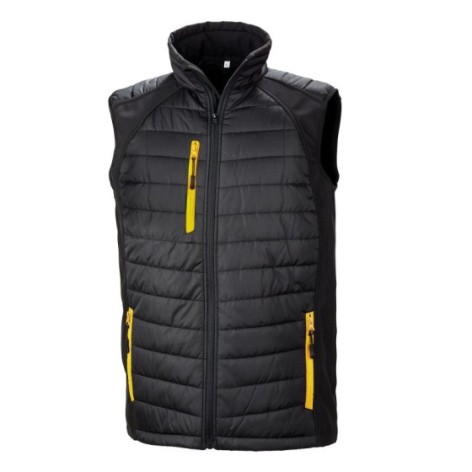 Black Compass Padded Softshell Gilet