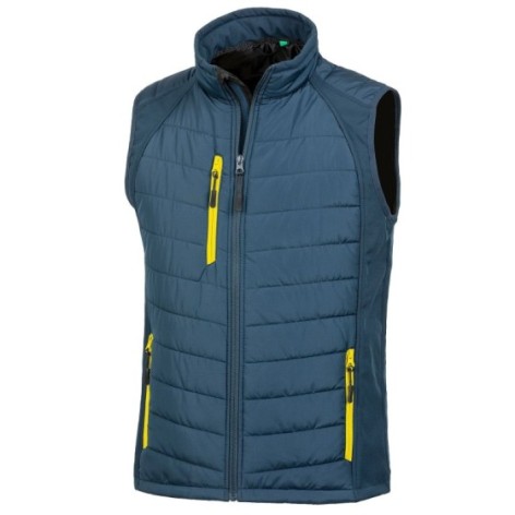 Black Compass Padded Softshell Gilet